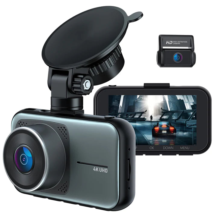 campark dash cam front and rear