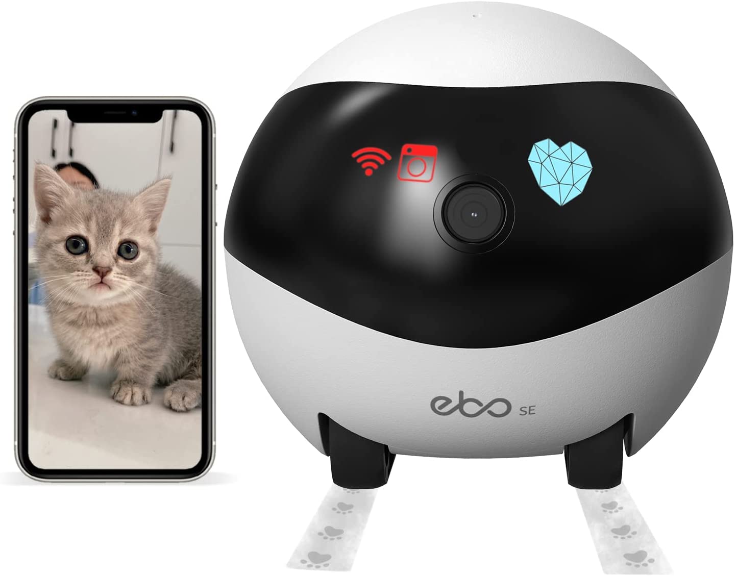 Enabot EBO SE - spy robot with FULL HD camera remotely controlled via  WiFi/P2P APP