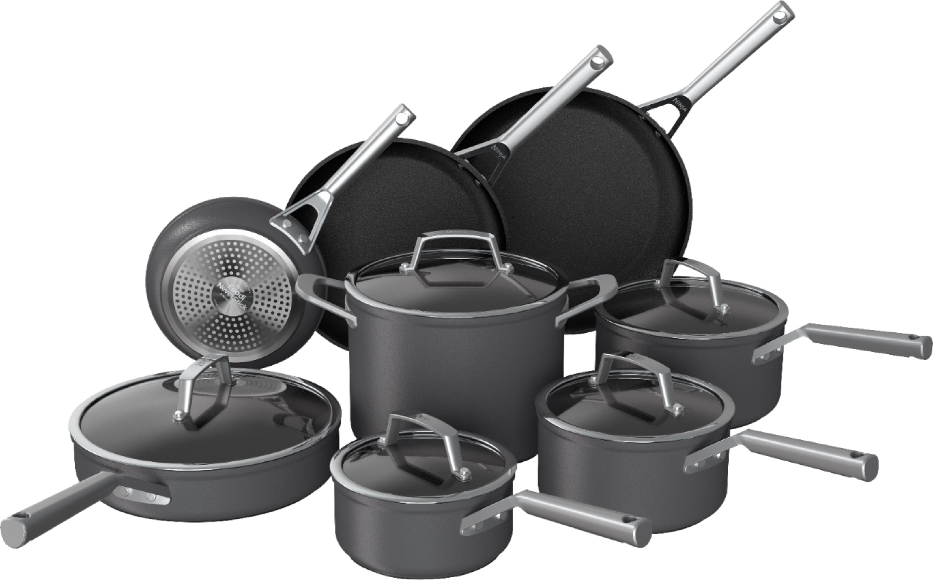 Ninja Foodi NeverStick Premium 3-Quart Aluminum Stock Pot in the Cooking  Pots department at