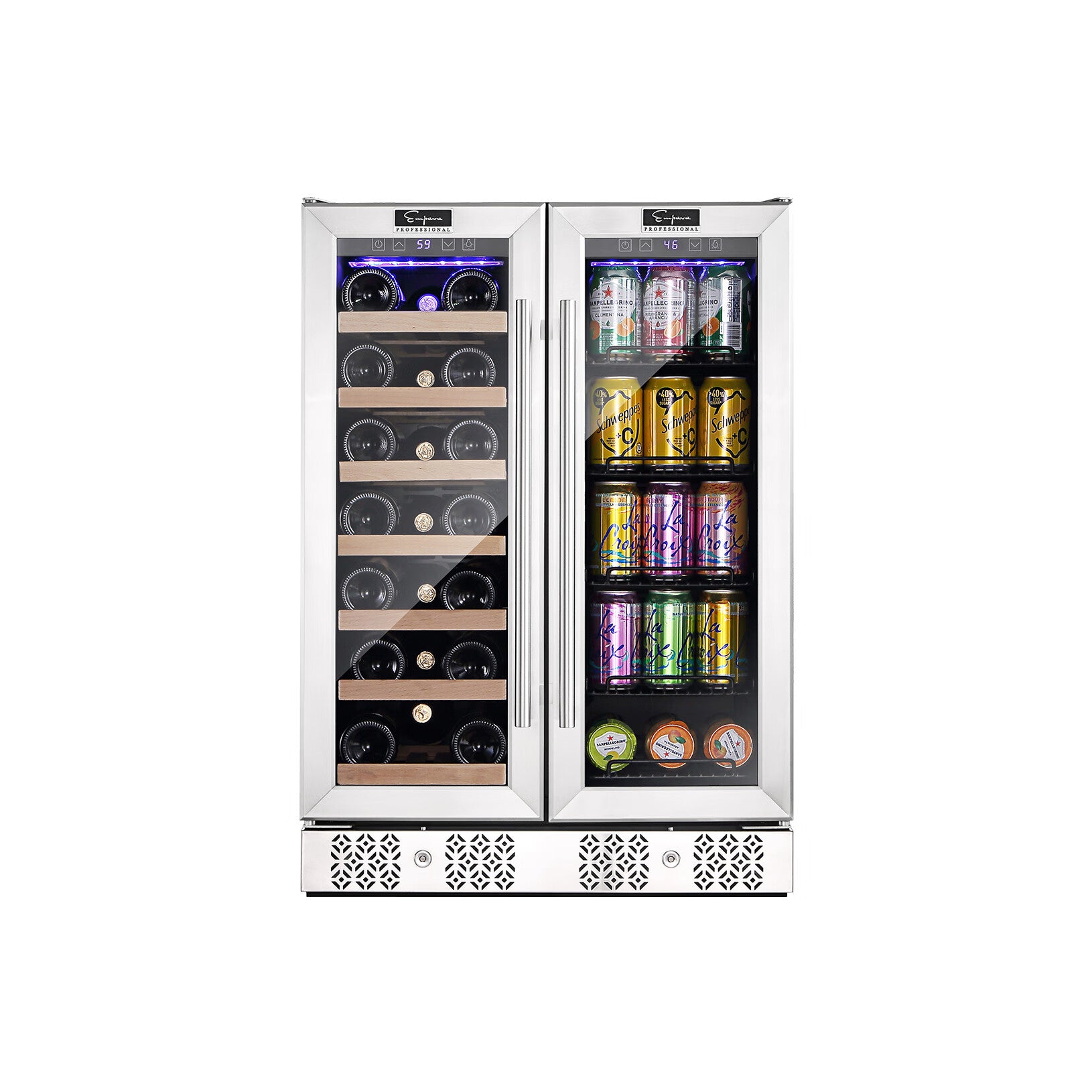 Empava BR01S 15 Inch Wine Cooler Undercounter 3cu.ft 84 Cans Mini Frid