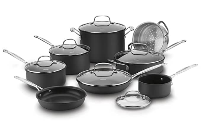 Cuisinart Chef's Classic Nonstick Hard Anodized 10 Piece Cookware