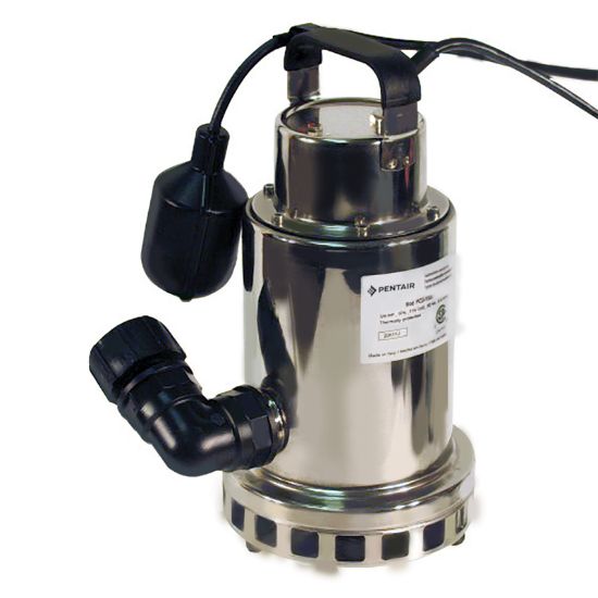 3/4 HP 115V SUBMERSIBLE UTILITY DRAINER PUMP 6.4A 15' 18/3 GROUNDING CORD STAINLESS W/ OPTIONAL USE FLOAT SWITCH AND ADAPTERS INCLUDED STARITE