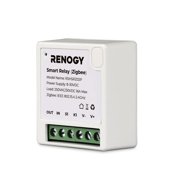 Renogy Zigbee Smart Relay,8-30V,250VAC/30VDC,16A