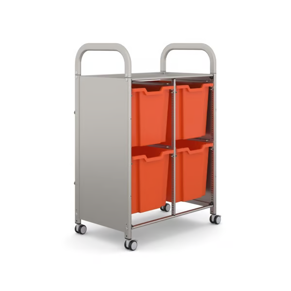 Gratnells Callero Double Metal Cart  27.20 x 16.90 x 41.50 in