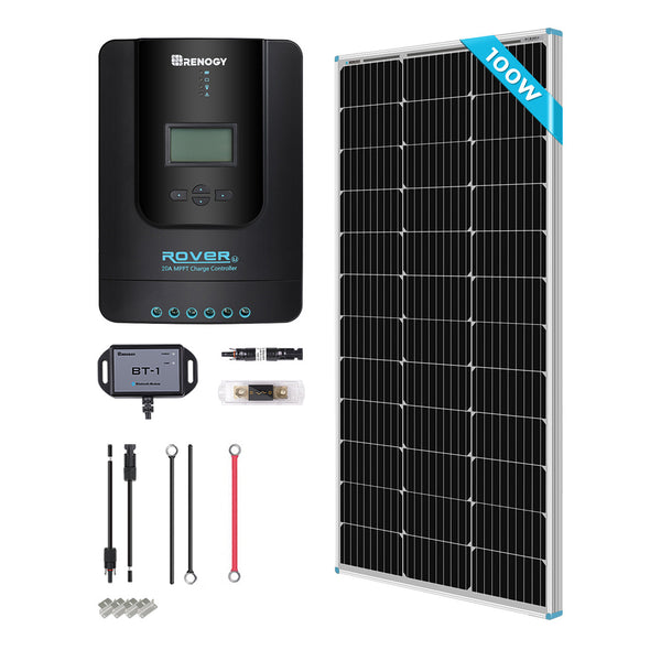 Kit solar premium Renogy de 100 vatios y 12 voltios