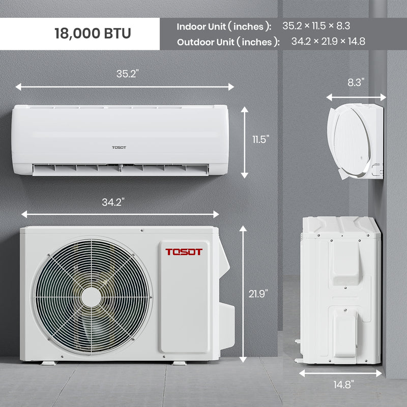 TOSOT - 24,000 BTU Mini-Split Heat Pump Air Conditioner-230V