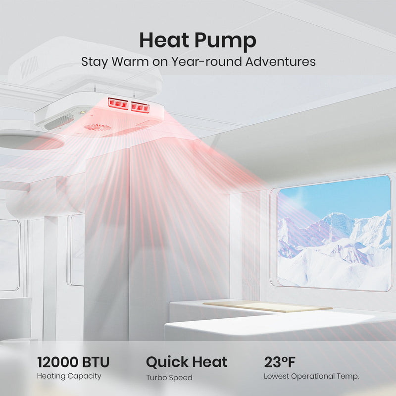 TOSOT - 15,000 BTU RV Air Conditioner with Heat Pump