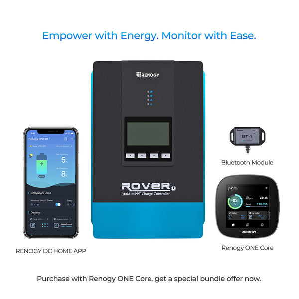 Renogy 100A Solar Charge Controller with Core