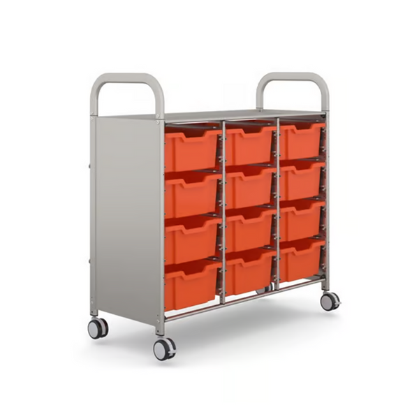 Gratnells Callero Plus Treble Cart with Deep Trays  40.9 x 18.5 x 41.5 in