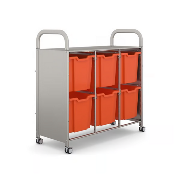 Gratnells Callero Plus Treble Cart with Jumbo Trays  40.9 x 18.5 x 41.5 in