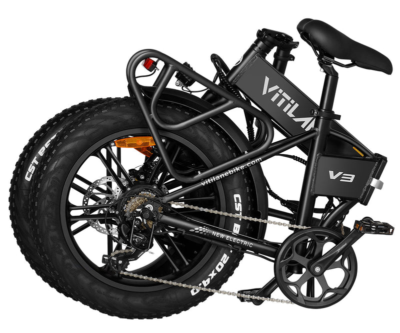 VITILAN V3 2.0 Folding Fat Tires Adult All Terrain Electric Bike