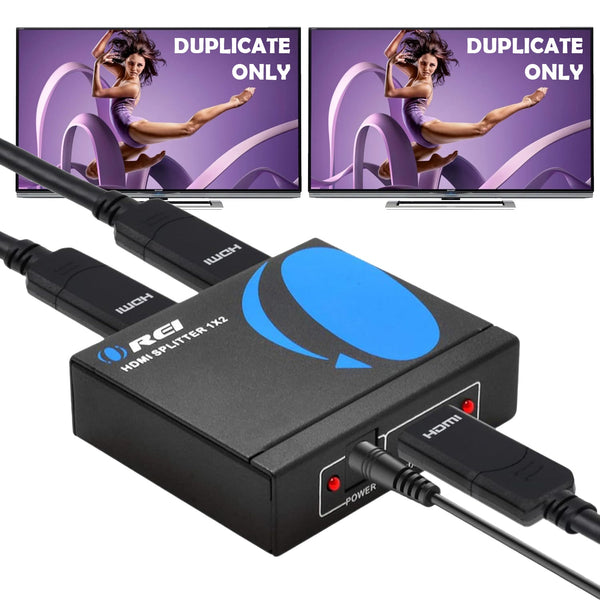 4K 1x2 HDMI Splitter: 1-in 2-out, EDID (HDS-102)