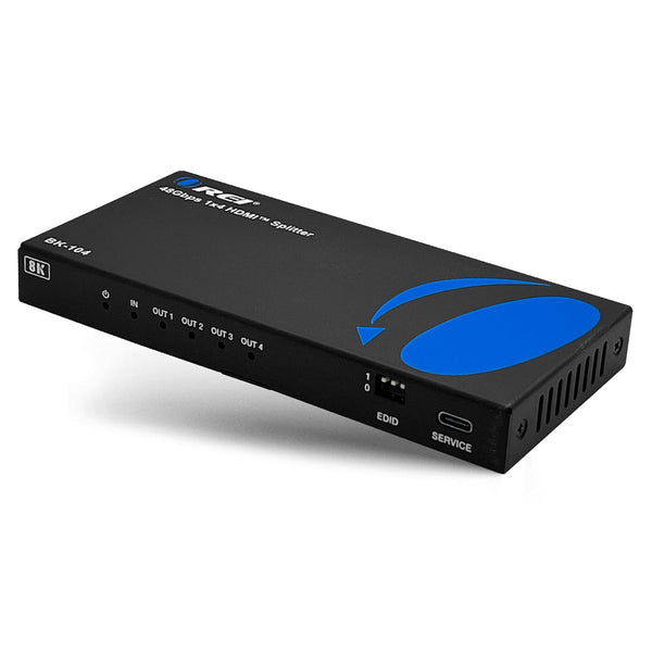 1x4 HDMI Splitter : 1-In 4-Out, UltraHD 8K, EDID (BK-104)