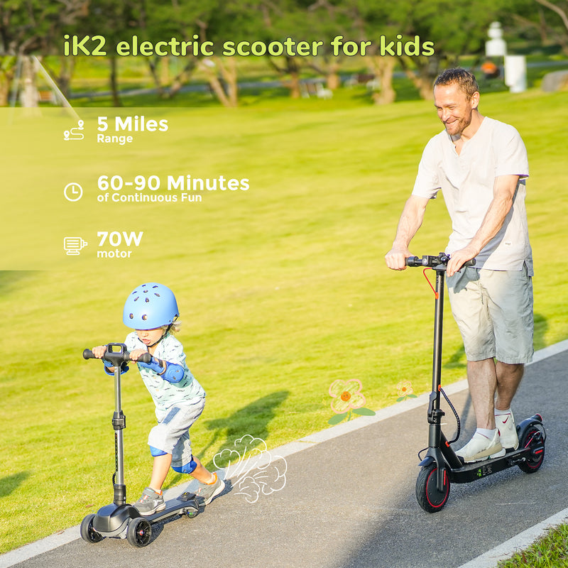 Patinete eléctrico de 3 ruedas iScooter iK2