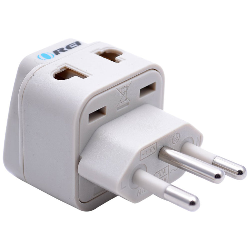 Brazil Travel Adapter - 2 in 1 - Type N - Compact Design (DB-11C)