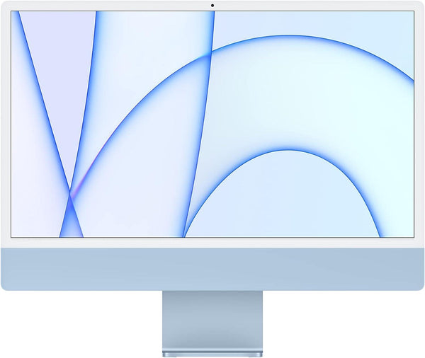 Apple iMac 2021 de 24" en color azul cielo, procesador de 8 núcleos con chip M1, 8 GB de RAM, SSD de 512 GB 