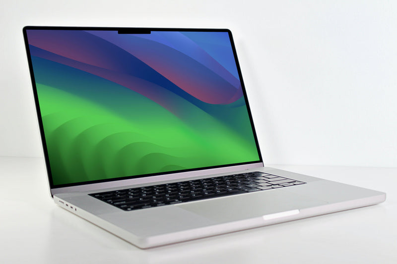 2021 Apple MacBook Pro 16-inch M1 Max 10-Core CPU 32-Core GPU — Up to 64GB RAM 8TB SSD | Silver