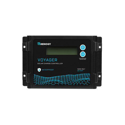 Renogy RCC20VOYP - Controlador de carga solar a prueba de agua Renogy New Edition Voyager 20A PWM, 20 A