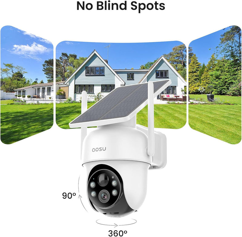 AOSU 2K Security Cameras Outdoor 4 Camera Kit- C9C - 4H