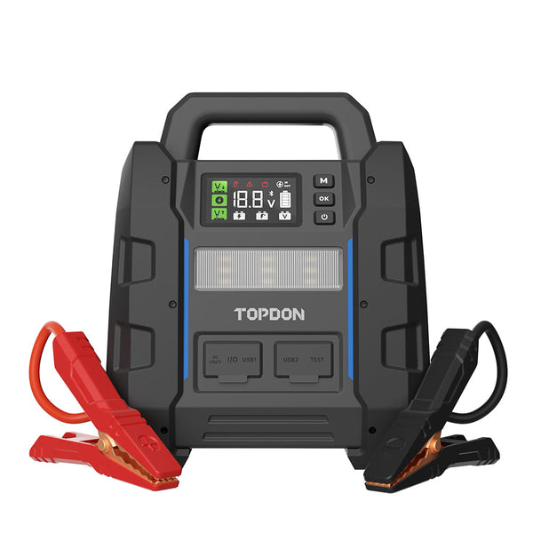 TOPDON - Arrancador y batería/sistema 2 en 1 V4500Plus de 4500 amperios de pico