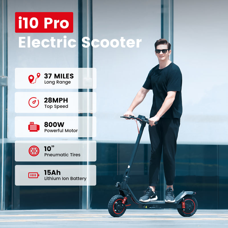 Patinete eléctrico de cercanías iScooter i10 Pro de 800 W