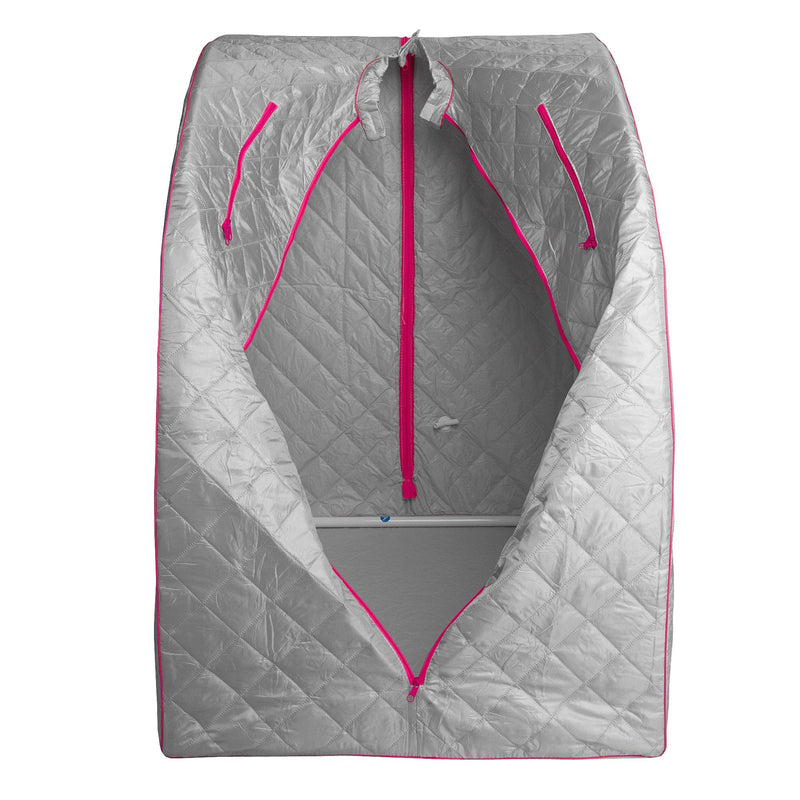 Durasage Health - Lightweight Personal Steam Sauna for Weight Loss, Detox & Relaxation, 60 Minute Timer - Pink