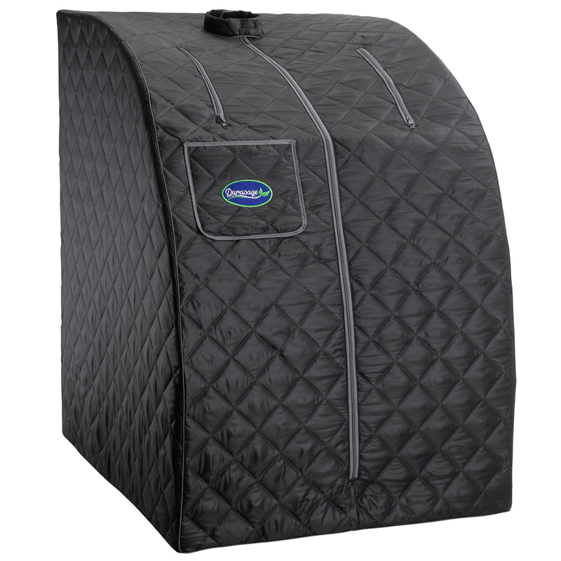 Durasage Health - Personal Steam Sauna for Weight Loss, Detox & Relaxation at Home, Chair Included - (Black)