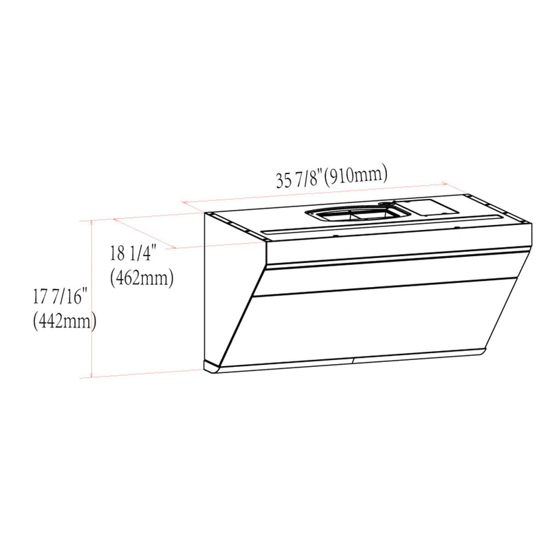 FOTILE - Serie Clásica de 30"/36" para montaje debajo de gabinetes o en pared | JQG7501 / JQG9001