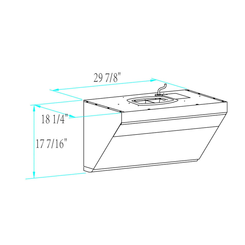 FOTILE - Serie Clásica de 30"/36" para montaje debajo de gabinetes o en pared | JQG7501 / JQG9001