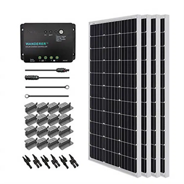 Kit de inicio solar Renogy de 400 vatios y 12 voltios