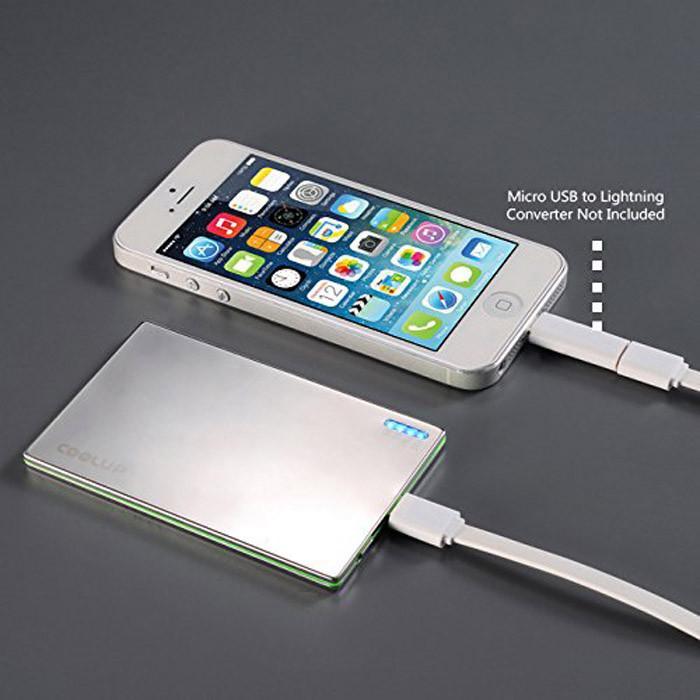 OREI Super Ultra Slim Elegant Brushed Aluminum External Battery for Cell Phones - Unicharge Technology