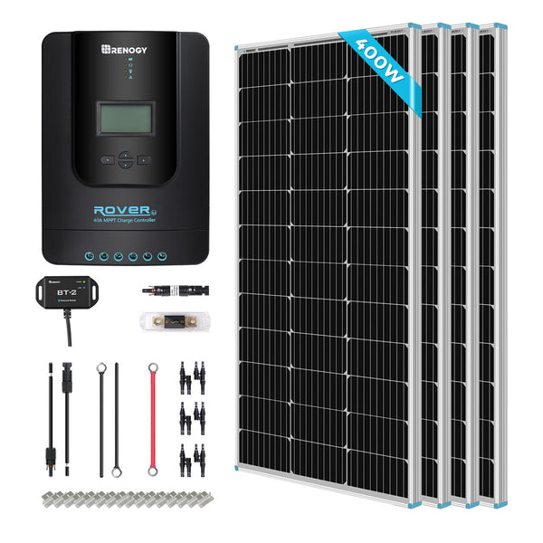 Renogy New 400 Watt 12 Volt Solar Premium Kit