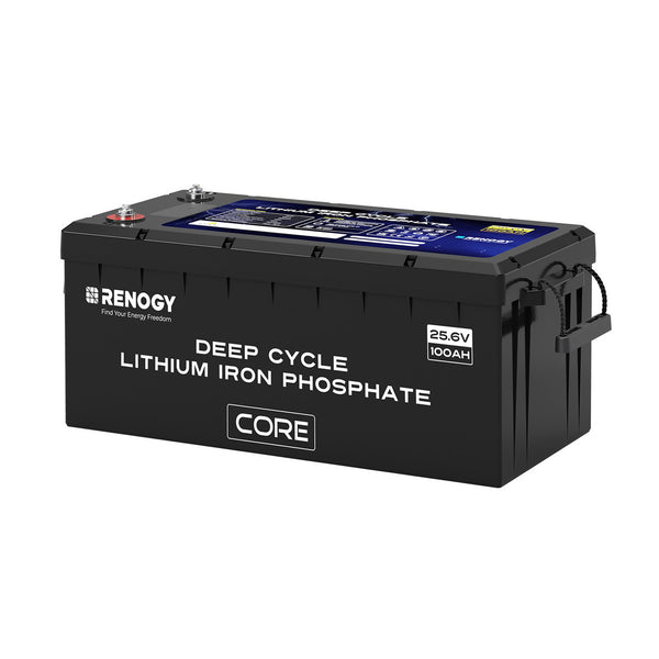 Renogy Deep Cycle 24V 100Ah Core lithium battery  with Self-heating function