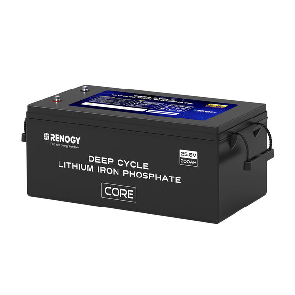 Renogy Deep Cycle 24V 200Ah Core lithium battery with self-heating function