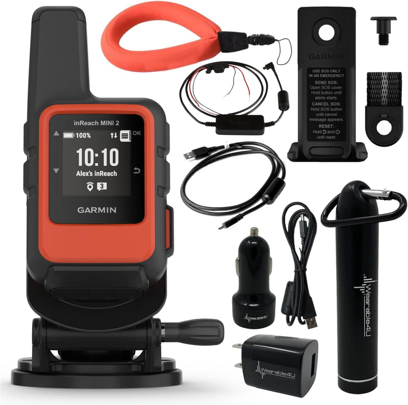 Paquete náutico Garmin inReach Mini 2, color rojo fuego