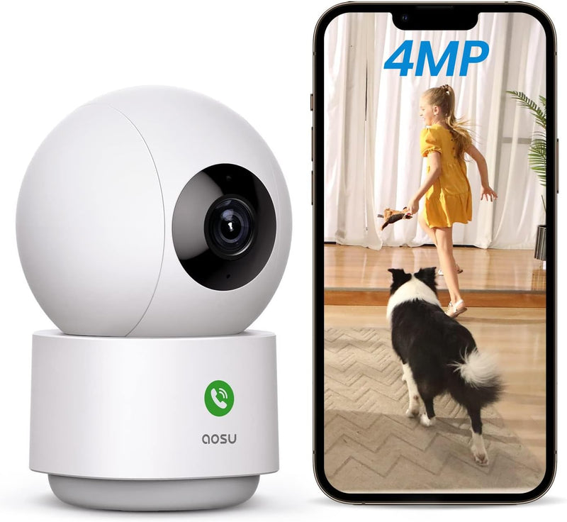 AOSU 2K Security Camera Indoor, Baby Monitor/Pet Camera -C2E2BH11