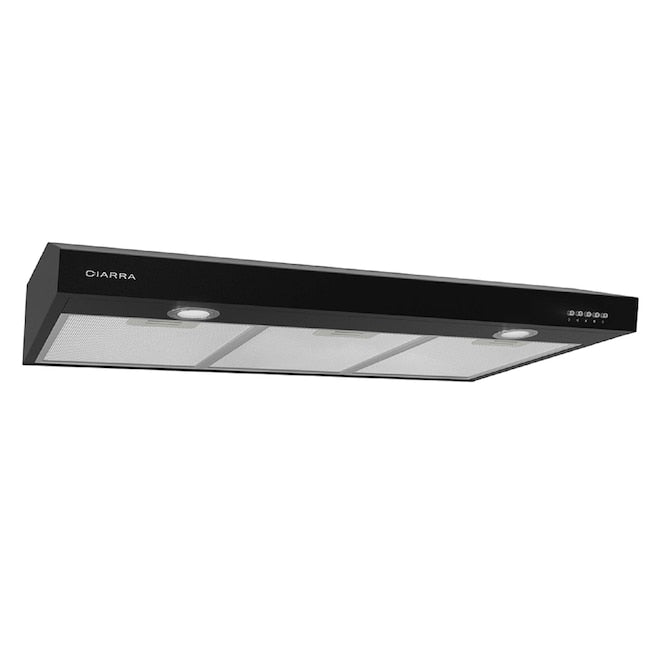 CIARRA 30 Inch Under Cabinet Range Hood CAB75905-OW