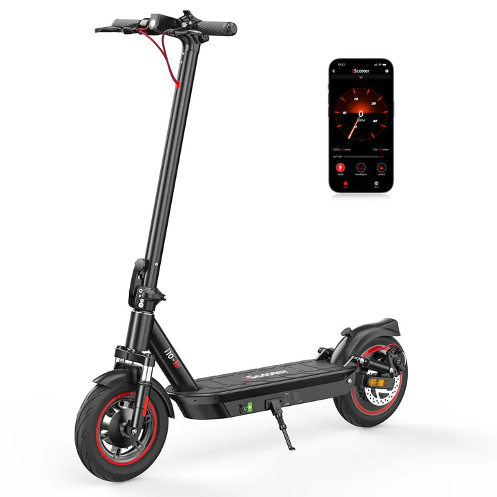 Patinete eléctrico para adultos iScooter i10 Commuter, 650 W, 25 MPH