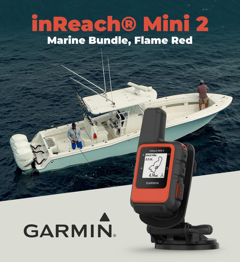 Paquete náutico Garmin inReach Mini 2, color rojo fuego