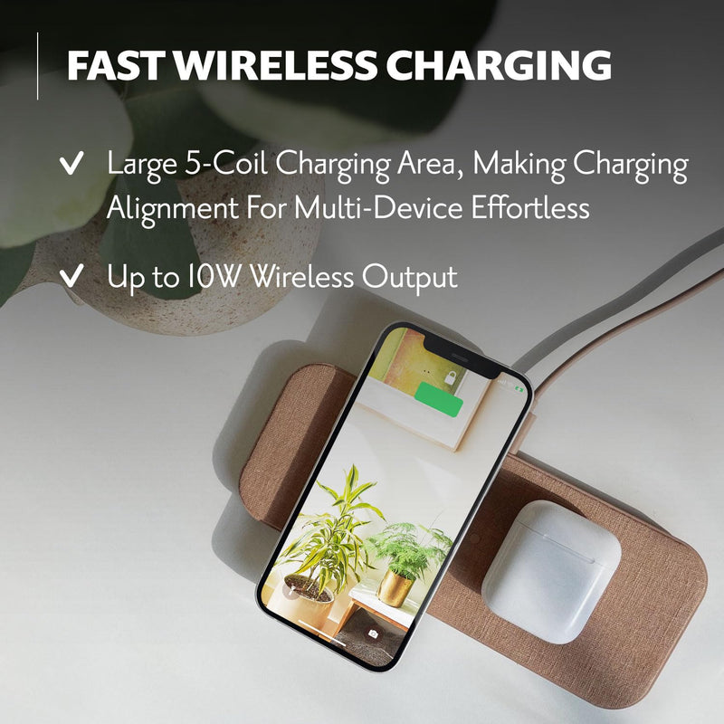 Courant - Catch:2 Essentials Wireless Charging Pad - Camel