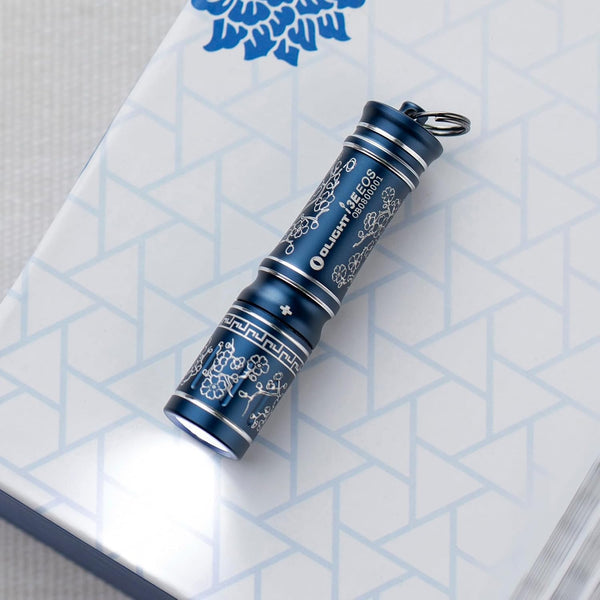 i3E(Blue Porcelain) Keychain Flashlight