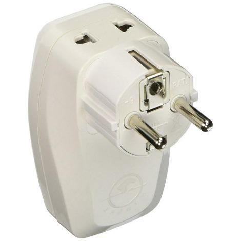 Korea Travel Adapter Plug with USB and Surge Protection - Grounded Type E/F