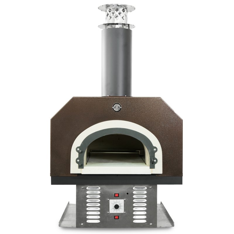 Horno de ladrillos Chicago Brick Oven - Horno híbrido de sobremesa para pizza CBO 750 (comercial) sin faldón | Combustible dual (gas y leña) 