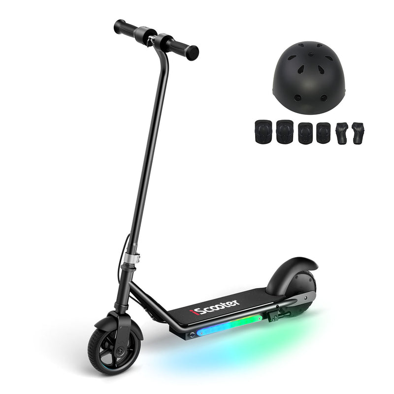 Patinete eléctrico iScooter iK3, motor de 150 W, pantalla LED para niños de 6 a 14 años