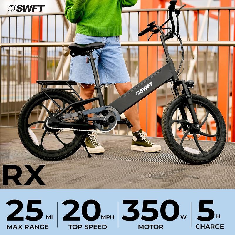 Bicicleta eléctrica ligera SWFT RX - Negra