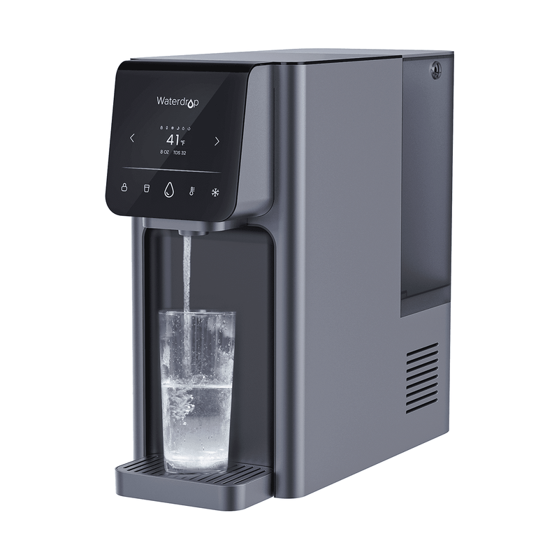 Dispensador de agua fría y caliente por ósmosis inversa Waterdrop A1 con filtro de repuesto CF 