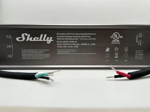 Shelly 300 Watt UL listed triac dimmable power supply