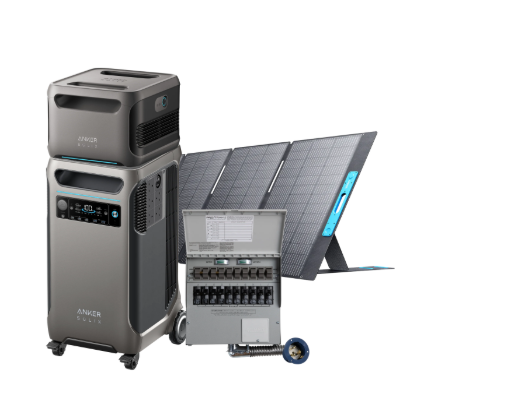 Anker SOLIX F3800 + Batería de expansión + Kit de interruptor de transferencia + Panel solar PS400 400W (7680Wh en total)