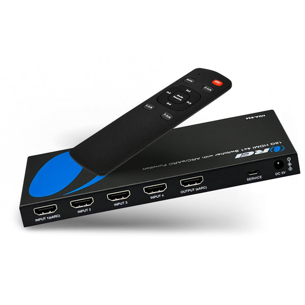 4K HDMI Audio Extractor Switch With ARC/eARC and EDID management (HDA-934)