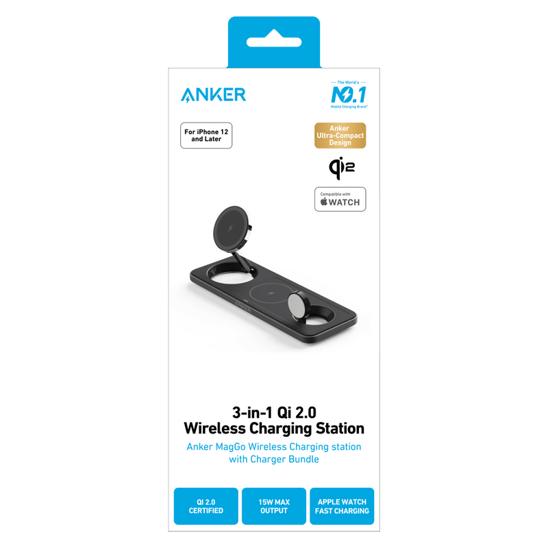 Anker 3-in-1 MagGo Wireless Charging Station